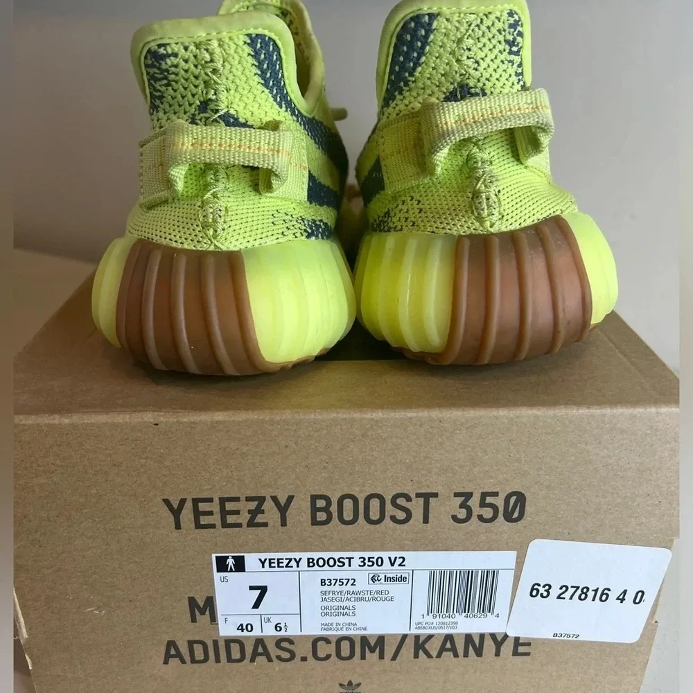 Adidas Yeezy Boost 350 V2 Semi Frozen Yellow Size 7